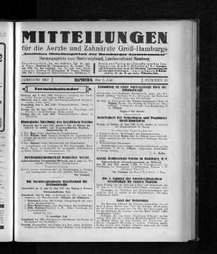 Jahrgang 1927, Hamburg, den 5. Juni, Nummer 23