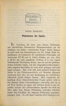Der Atticismus in seinen Hauptvertretern : von Dionysius von Halikarnass bis auf den zweiten Philostratus, 4