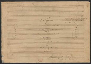Quartette (inst.). Arr; pf 4hands ; F-Dur; op. 12