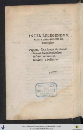 Errata.