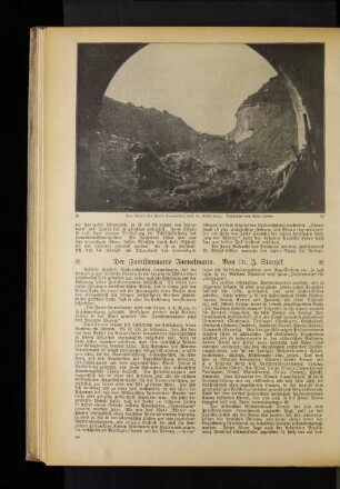 Das Innere des Forts Douaumont nach der Erstürmung.