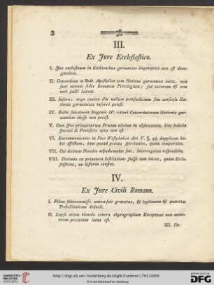 III. Ex Jure Ecclesiastico