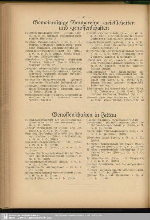 Gemeinnützige Bauvereine, -gesellschaften und -genossenschaften