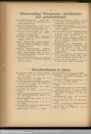 Gemeinnützige Bauvereine, -gesellschaften und -genossenschaften