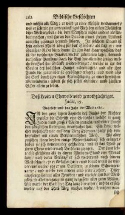 Deß Leviten Eheweib wird genothzüchtiget. Judic. 19.