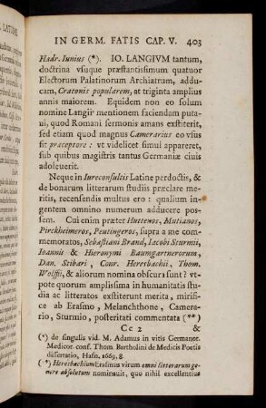 403-412, Neque in Iureconsultis Latine perdoctis ...