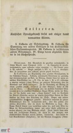 48. Collecten