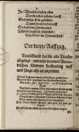 Der dritte Auffzug.