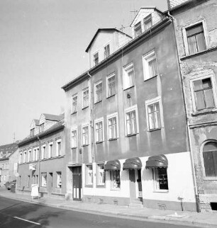 Chemnitz-Gablenz, Augustusburger Straße 149/151. Wohnhäuser mit Laden (um 1905). Straßenansicht