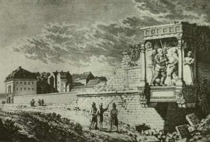 Dresden, Moritzmonument : Dresden, Moritzmonument am ehemaligen Standort nahe dem Pirnaischen Tor