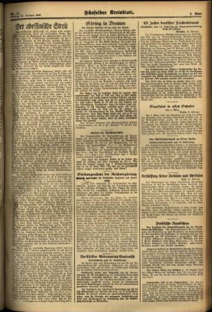 Zweite Ausgabe vom Freitag, den 15. Februar 1935.
