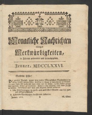 Jenner, MDCCLXXVI