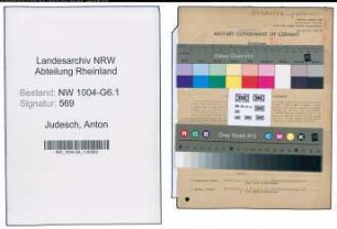 Entnazifizierung Anton Judesch , geb. 10.01.1896 (Betriebsleiter)