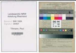 Entnazifizierung Paul Tillmann , geb. 19.05.1881 (Kaufmann)