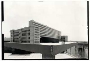 Technische Universität Berlin Hauptgebäude: Modellansicht von Osten nach Westen