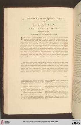 VI. Socrates / VI. Socrate