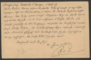 Brief an Ludwig Strecker (senior) an B. Schott's Söhne : 01.07.1917