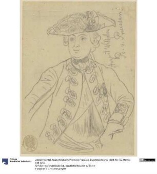 Augsut Wilhelm Prinz von Preußen. Durchzeichnung