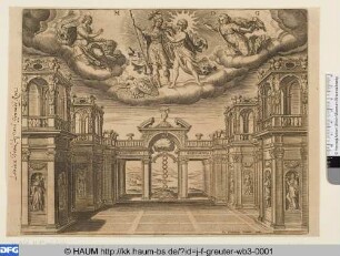 Academia Parthenia mit Minerva, Sol und Luna