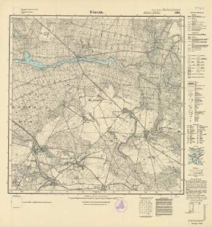 1964 (alte Nr.: 609) Klannin, Meßtischblatt (4cm - Karte)