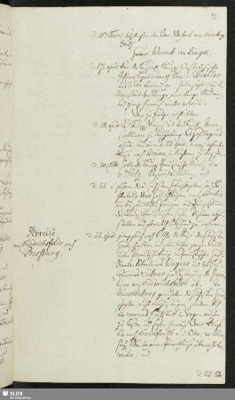 Abreise von Friedrichsfelde nach Pressburg.