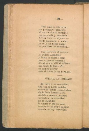 ¡Vuelta al poblao!