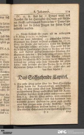 Das Sechzehende Capitel.