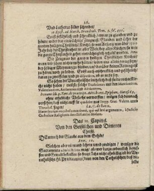 Das 11. Capittel. Von den Geistlichen und Dieneren Christi.