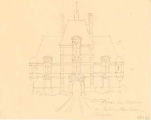 Chateau de Saint Mauriens, Calvados (?): Perspektivische Ansicht