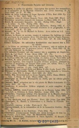 Antiquarischer Katalog von Heinrich Kerler. 15