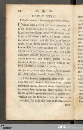 Caput XXXVI. Vitiosos homines humanam naturam exuere