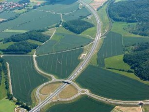 BAB A 38, Abzweig Friedland