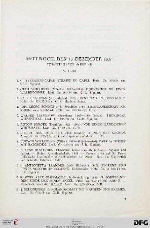 Mittwoch, den 15. Dezember 1937: Vormittags (Nr. 1-200)