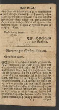 Vorrede zur fünften Edition