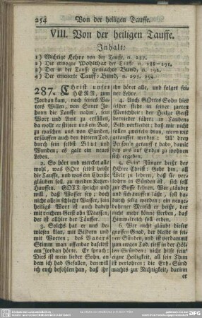 VIII. Von der heiligen Tauffe