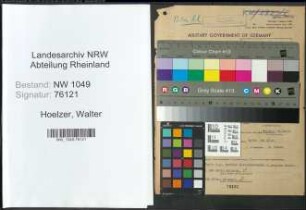 Entnazifizierung Walter Hoelzer , geb. 04.06.1909 (Kaufmann)