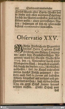 Observatio XXV.