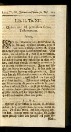 Tit. XII. Quibus non est permissum facere Testamentum.