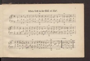 Allein Gott in der Höh' sei Ehr'.