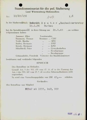 Reuter, Heinrich
