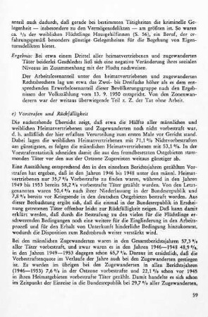 e) Vorstrafen und Rückfälligkeit