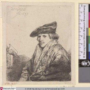 [Junger Mann mit Samtmütze (Petrus Sylvius?); Young Man in a Velvet Cap (Petrus Sylvius?); Jeune homme assis et réfléchissant]