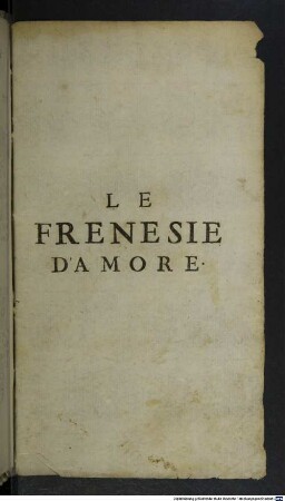 Le frenesie d'amore