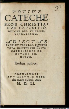 Totius catecheseos christianae expositio