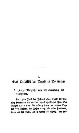 Das Ottostift bei Pyritz in Pommern