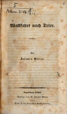 Die Wallfahrt nach Trier