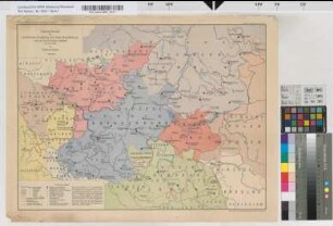 Kirchenkarten, Karte Nr. 1: Übersichtskarte der kirchlichen Einteilung der Mark Brandenburg und der angrenzenden Gebiete im Jahre 1500