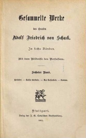 Gesammelte Werke : in 6 Bänden, 6. Heliodor