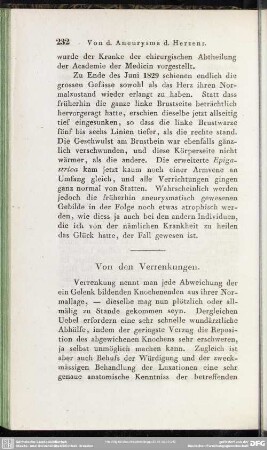Von den Verrenkungen