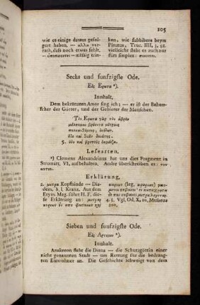 105-107, Sieben und fünfzigste Ode